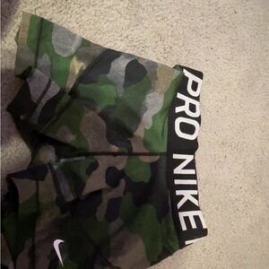 Nike Green and Black Athletic Shorts